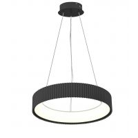 LAMPARA COLGANTE LED ACERO NEGRO 28W CAMBOYA DISEÑO MODERNO LEUK