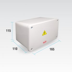 CAJA DE PASO ESTANCA IP65 EXTERIOR 165 X 115 X 110 MM - Vista 2