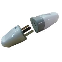 FICHA MACHO Y HEMBRA 3 PATAS 10A AXIAL BLANCO EXULTT