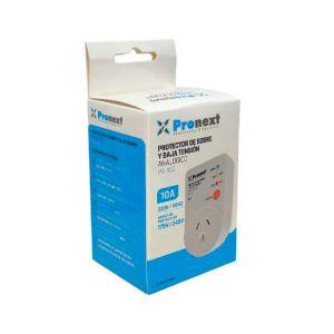 PROTECTOR DE TENSION ENCHUFABLE 10AMP ANALOGICO PRONEXT - Vista 3