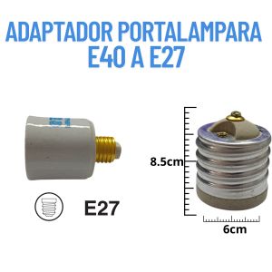 ADAPTADOR PORTALAMPARA E40 A E27 - Vista 3