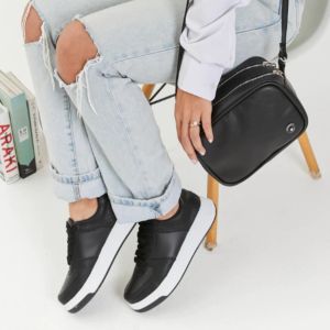 COMBO CHINA NEGRO BANDOLERA + ZAPA URBANA TALLE 35 - Vista 2