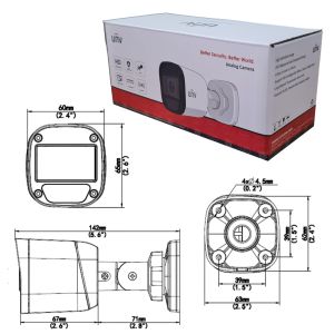 CAMARA BULLET ANALOGICA DOLPHIN 2 MPX LENTE FIJO 2.8MM UNIVIEW - Vista 5