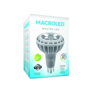LAMPARA PAR 30 LED 30W E27 DE ALUMINIO MACROLED - Vista 4