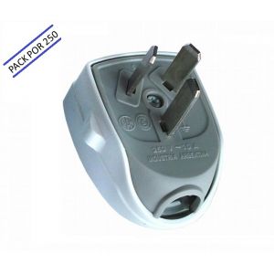 PACK  X 300 FICHA MACHO 3 PATAS 10A PREMIUM EXULTT