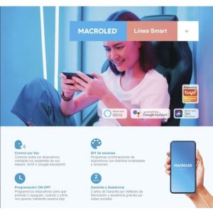 DICROICA LED SMART RGB 5W GU10 220V  WIFI + BLUETOOTH MACROLED - Vista 5