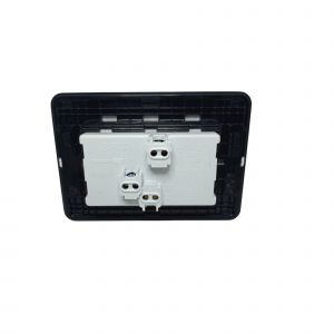 BASTIDOR JELUZ MITO COMPLETO TOMA DOBLE PUENTEADO ESPECIAL BL/NG - Vista 3