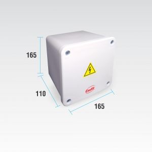 CAJA DE PASO ESTANCA IP65 EXTERIOR 165 X 165 X 110 MM - Vista 2