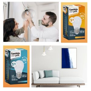 LAMPARA GOTA LED 5 WATT E27 220V CANDELA - Vista 7