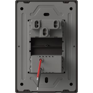 SET ARMADO TECLA Y DIMMER LED MILAN NEGRO MACROLED (1 PUNTO Y DIMMER) 10A C/ BASTIDOR METALICO - Vista 1