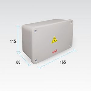 CAJA DE PASO ESTANCA IP65 EXTERIOR 165 X 115 X 80 MM - Vista 4