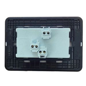 BASTIDOR JELUZ VERONA MITO COMPLETO TOMA DOBLE PUENTEADO ESPECIAL NG/NG - Vista 2