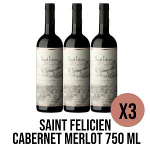SAINT FELICIEN CABERNET MERLOT 750 ML X 3 UNIDADES - Vista 1