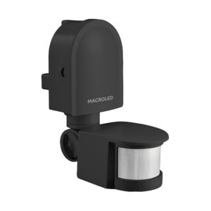 SENSOR DE MOVIMIENTO 180° PARED 1200W IP44 12 MTS DE ALCANCE MACROLED - Vista 2