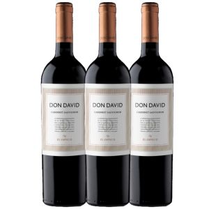 VINO DON DAVID CABERNET SAUVIGNON 750 CC X 3 UNIDADES