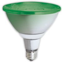 LAMPARA PAR38 LED 12 WATT E27 VERDE APTO EXTERIOR TBCIN