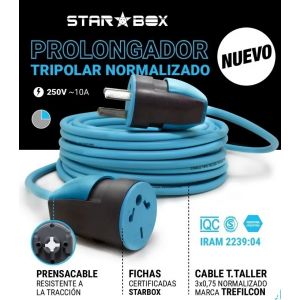ALARGUE PROLONGADOR 3X0.75MM DE 20 MTS STAR BOX - Vista 4