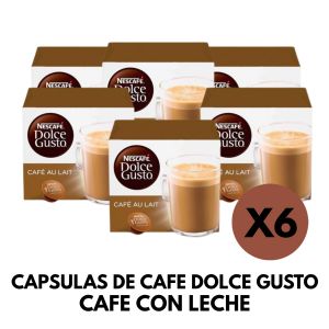 CAPSULAS DE CAFE DOLCE GUSTO CAFE CON LECHE X 6 CAJAS - Vista 2