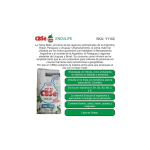 PAQUETE YERBA CBSE ENDULIFE 500 GR X 12 UNIDADES - Vista 3