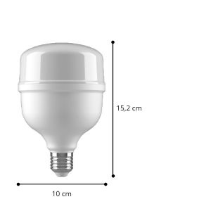 LAMPARA BULBON LED 28W E27 PVC 100X152MM MACROLED - Vista 3