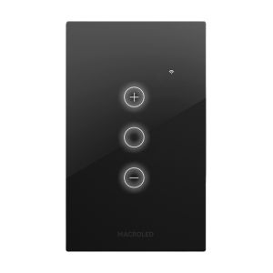 LLAVE LUZ PARED INTERRUPTOR DIMERIZABLE WIFI TOUCH SMART 1 CANAL 3A MACROLED ROMA - Vista 6
