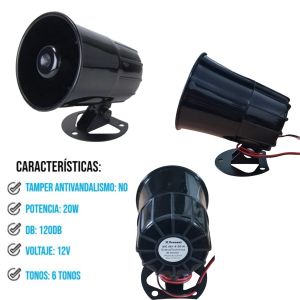 KIT ALARMA WIFI SMART PANICO SIRENA NEGRA 120DB SMART - Vista 3