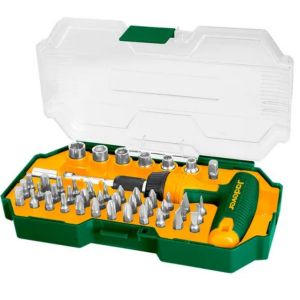 SET PUNTAS DESTORNILLADOR Y TUBOS - 45 PIEZAS - JADEVER