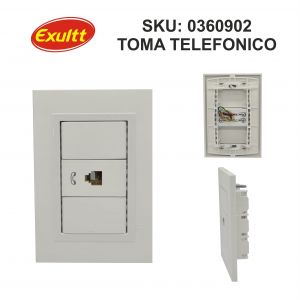 SET ARMADO  1 TOMA TELEFONICO LINEA URBANA EXULTT (OUTLET) - Vista 2