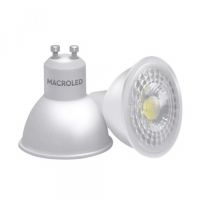 LAMPARA DICROICA LED 7W GU10 DE PVC MACROLED