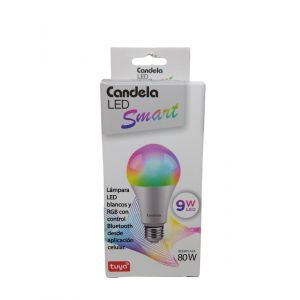 LAMPARA BULBO SMART LED 9W WIFI RGB CANDELA - Vista 2