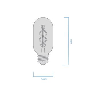 LAMPARA TUBO GOLDEN FILAMENTO LED 4W E27 MACROLED - Vista 4