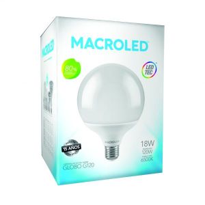 LAMPARA GLOBO GRANDE LED 18W E27 MACROLED - Vista 3