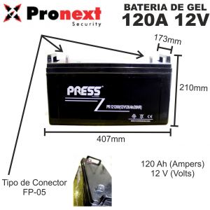 BATERIA DE GEL DE 12V 120 AH PRESS - Vista 2