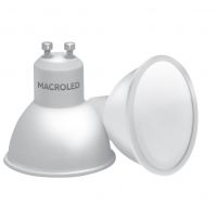 LAMPARA DICROICA LED 5W GU10 DE PVC MACROLED