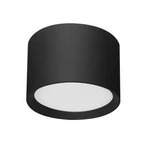 APLIQUE LED DE TECHO PRISMA ALUMINIO NEGRO 12W LEUK