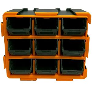 CAJA ORGANIZADORA 9 GAVETAS TORNILLOS LLAVES JADEVER - Vista 3
