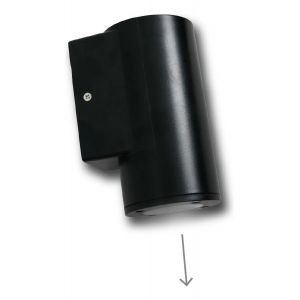 APLIQUES PARED DICRO REDONDO UNIDIRECCIONAL CANDELA COLOR NEGRO IP65 - Vista 4