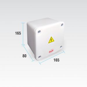 CAJA DE PASO ESTANCA IP65 EXTERIOR 165 X 165 X 80 MM - Vista 2