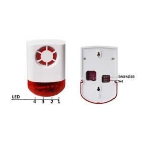 SIRENA EXTERIOR PARA ALARMA PRONEXT WALA 10C Y WALA 3000 - Vista 3