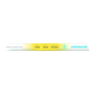 TUBO LED 18W T8 1.20 MTS VIDRIO MACROLED - Vista 6