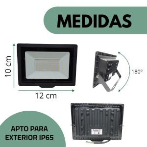 REFLECTOR LED 20W EXTERIOR CANDELA - Vista 7
