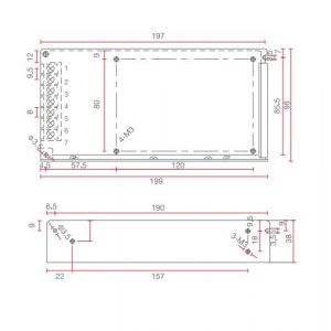 FUENTE LED SWITCHING 12V 10A 120W IP20 POWER SWITCH - Vista 3