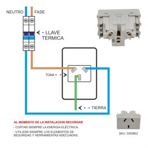 MODULO 1 TOMACORRIENTE 10A BLANCO LINEA URBANA EXULTT - Vista 4