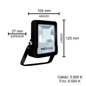 REFLECTOR LED SMD 10W IP65 MACROLED - Vista 5