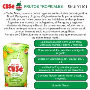 PAQUETE YERBA CBSE FRUTOS TROPICALES 500 GR - Vista 3