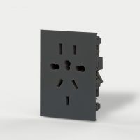 MODULO TOMA DOBLE UNIVERSAL (3 MODULOS) GRIS CAMBRE