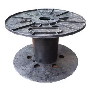 CARRETEL BOBINA PLáSTICO 18.3X28 CM NEGRA - Vista 2