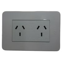 BASTIDOR JELUZ MITO COMPLETO TOMA DOBLE PUENTEADO  BL/BL