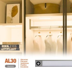 LISTON LED INTELIGENTE RECARGABLE USB 30CM CONTROL REMOTO LIGHT HOUSE - Vista 5