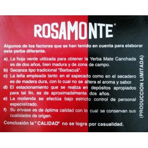 YERBA ROSAMONTE PLUS 1000 GR X 10 UNIDADES - Vista 3
